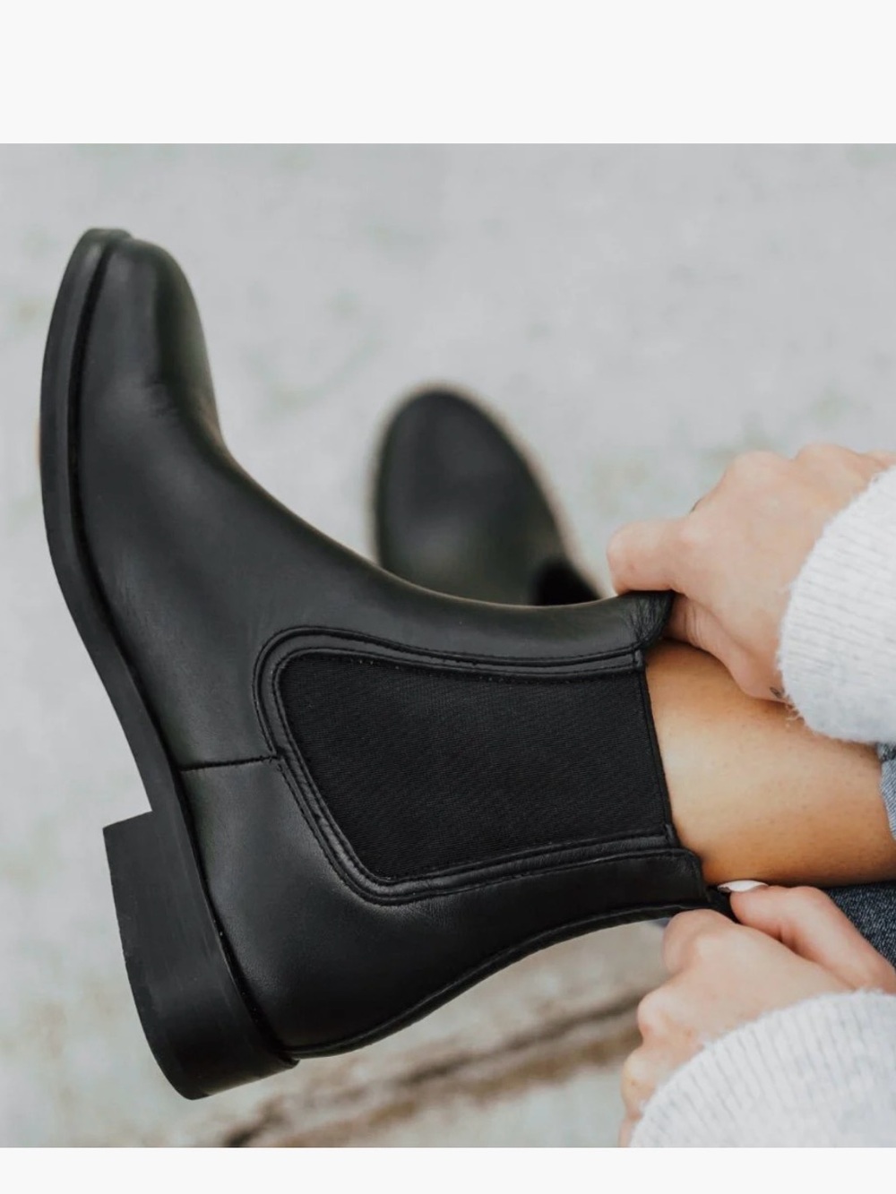 Thursday Boot Company Women’s Black Leather Duchess Chelsea Boots Size 9 Casual - Picture 2 of 11
